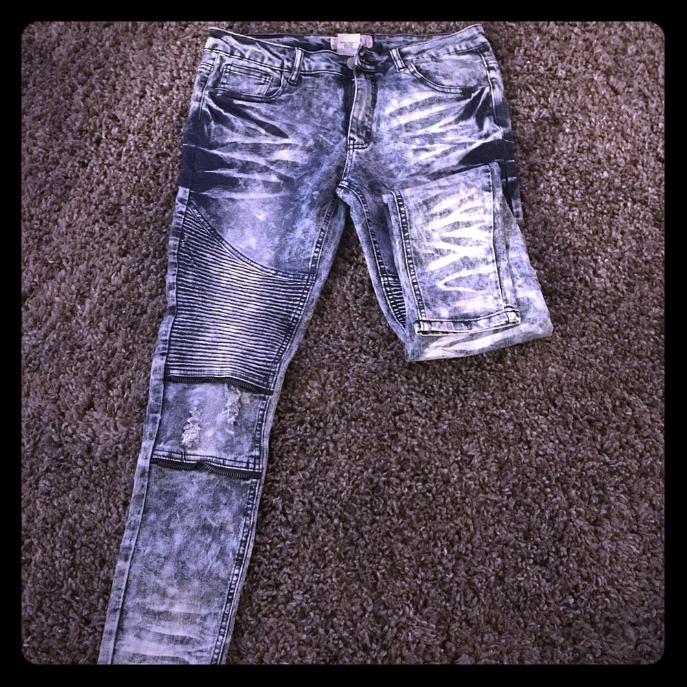 Washed up jeans